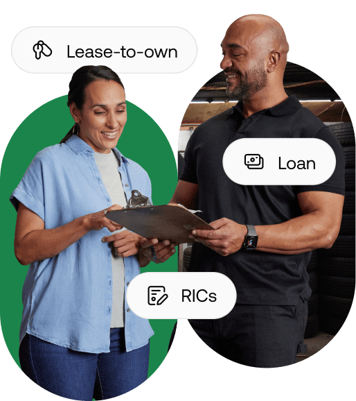 Two people having a discusson.